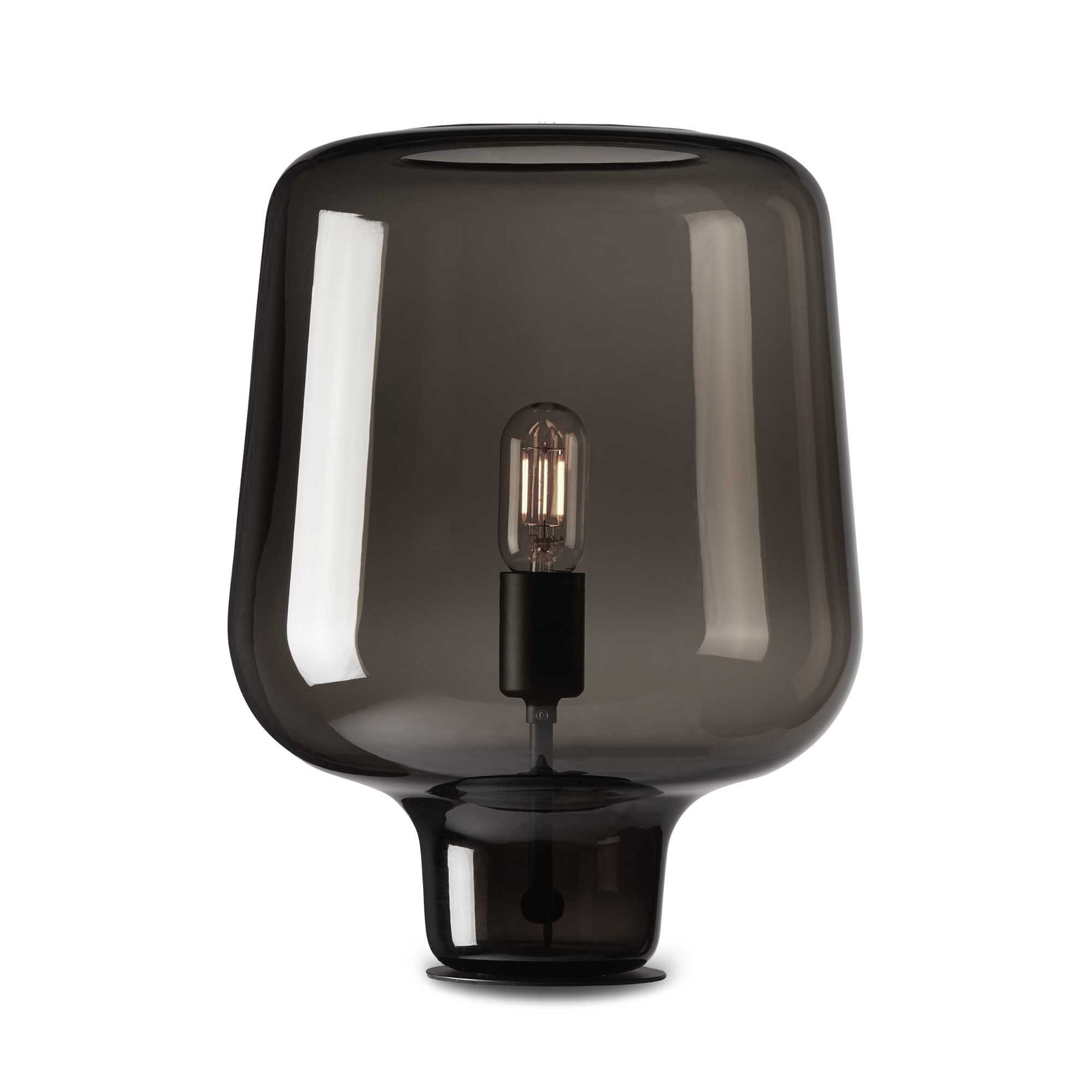 Northern Say My Name table lamp, smoked grey glossy