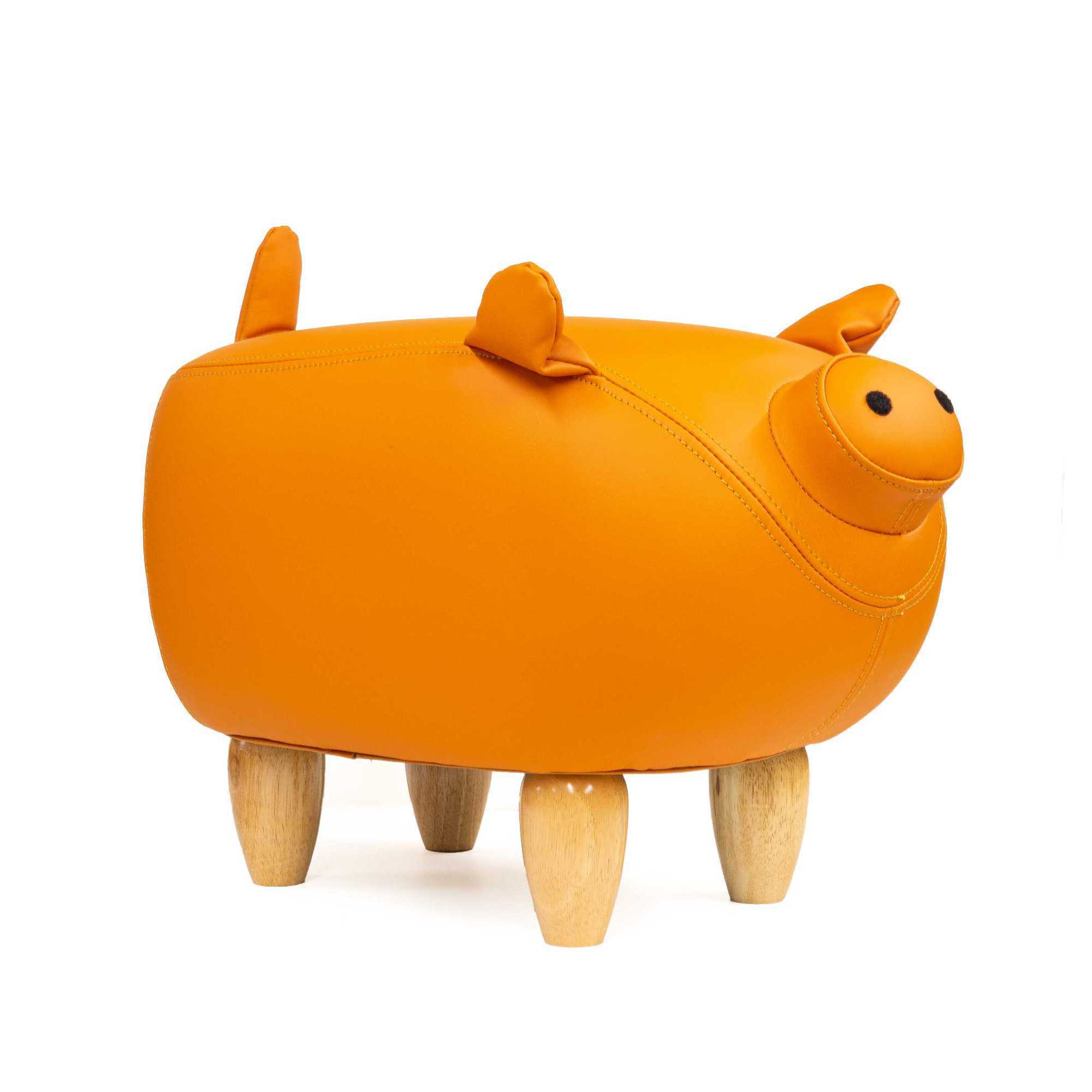 Liberty animal stool, orange pig