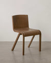Menu Ready dining chair, red stained oak