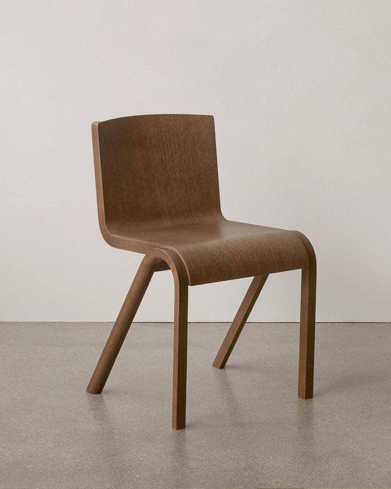 Audo Ready dining chair, red stained oak
