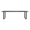 Muuto 70/70 table, black linoleum/plywood/black (255x108 cm)