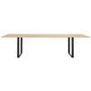 Muuto 70/70 table, oak veneer/plywood/black (295x108 cm)