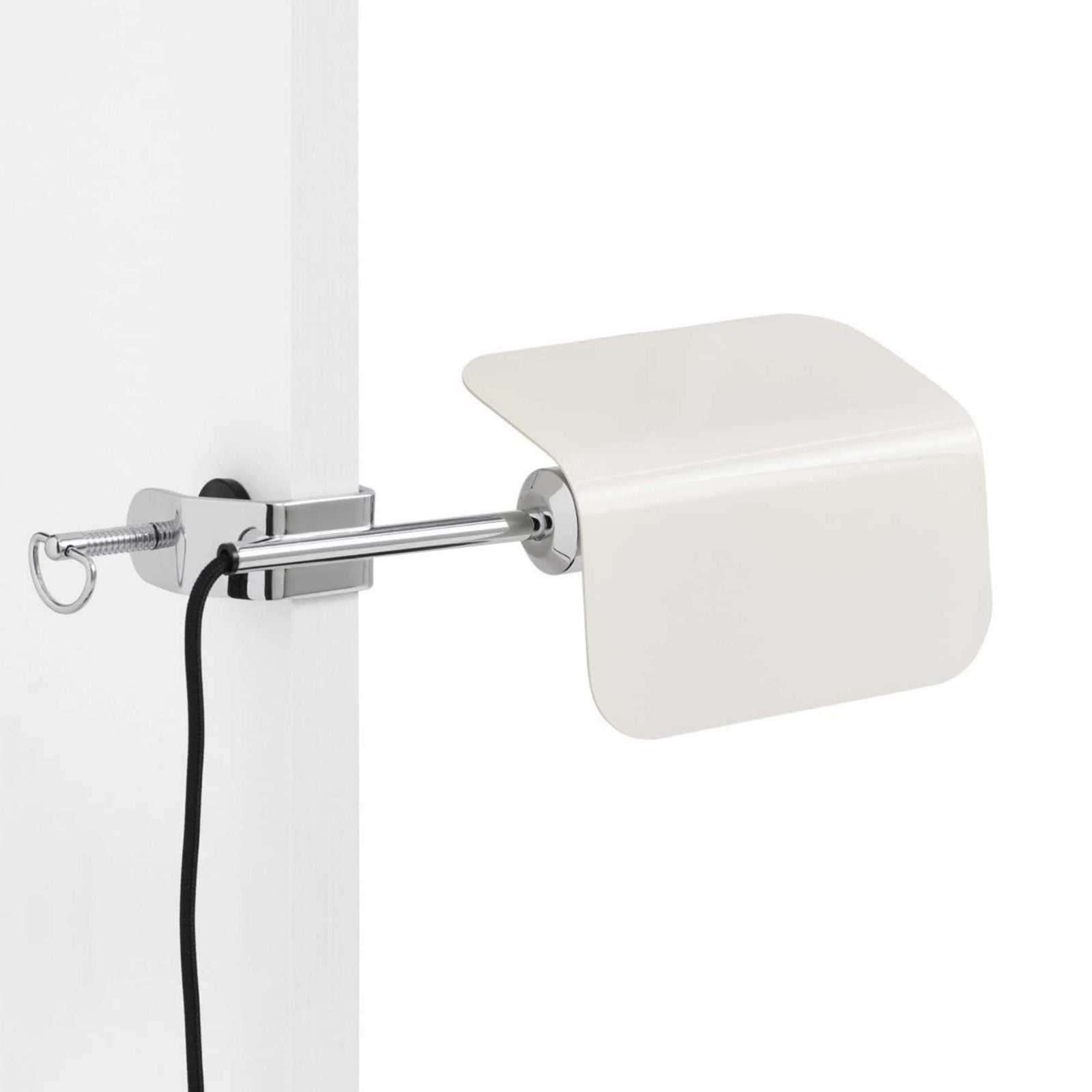 Hay Apex clip lamp, oyster white