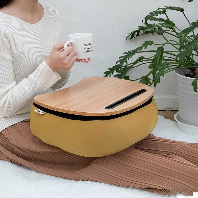 Relax Fit Cushion Table , Mustard