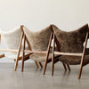 Audo Copenhagen Knitting chair sheepskin upholstery, Natural oak/sheepskin natural