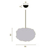 Northern Heat Pendant Lamp Small, stainless steel