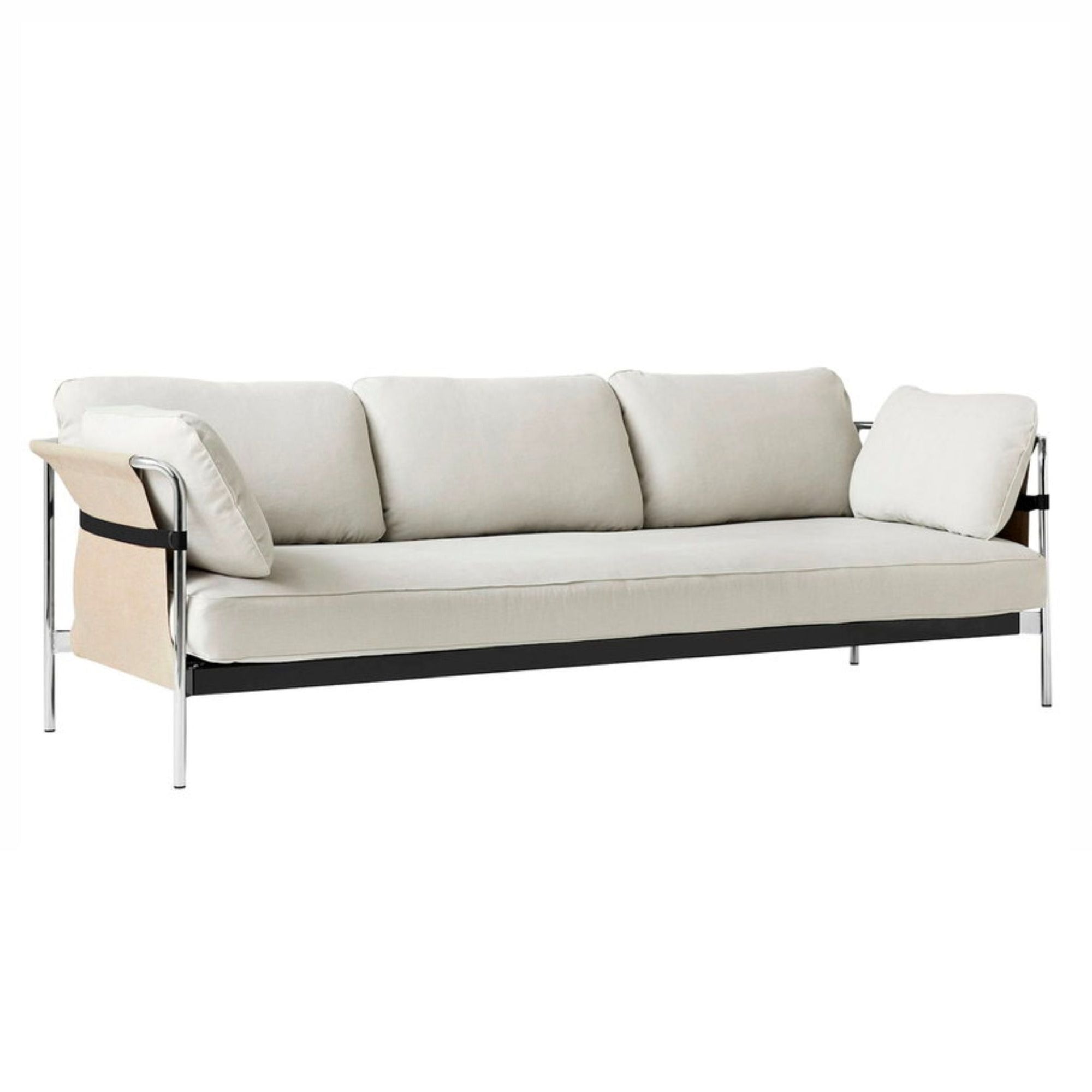 HAY Can 3-Seater Sofa 2.0, chrome - natural - linara331