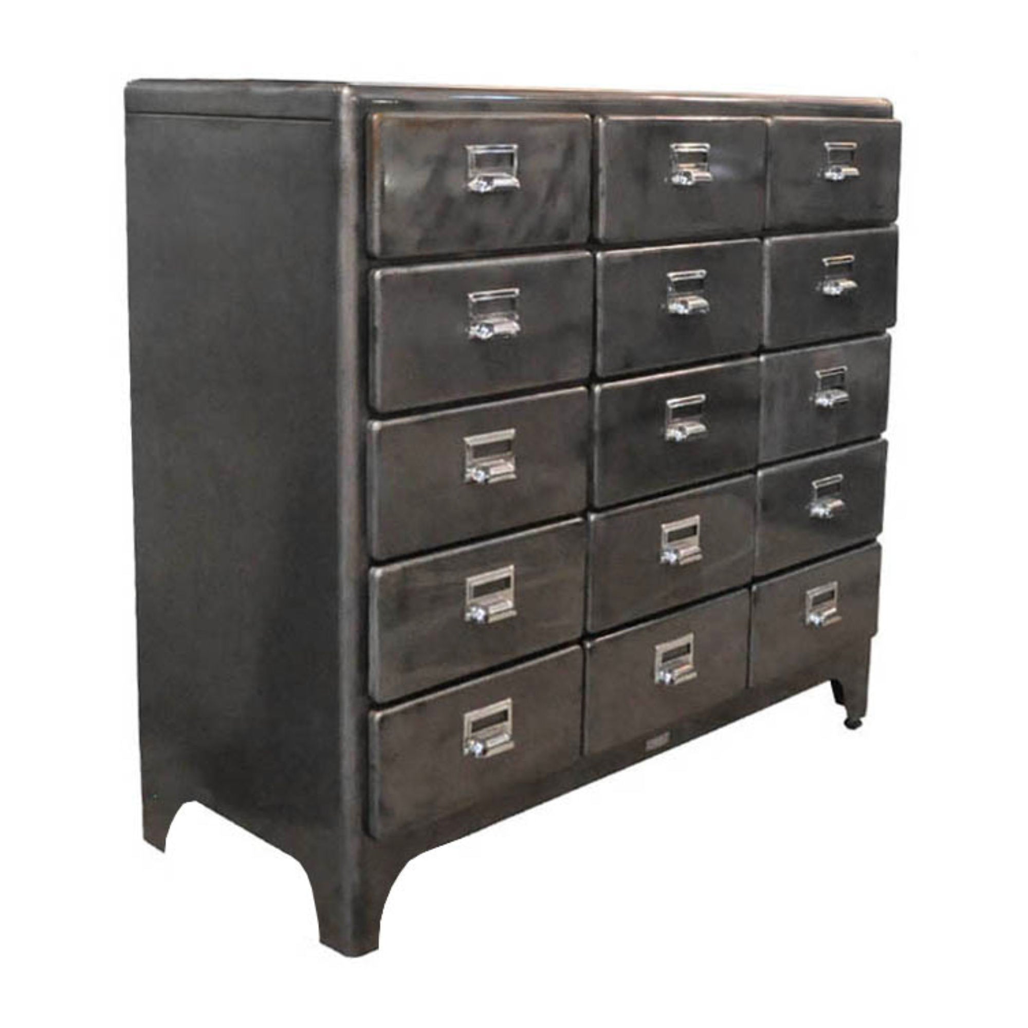 Dulton Cabinet 3 Column by 5 Drawers, raw