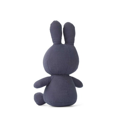 Miffy Sitting Mousseline Plush Doll (23cm) , Faded Blue