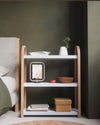 Umbra Bellwood 3-Tiered Freestanding Shelf, white/natural