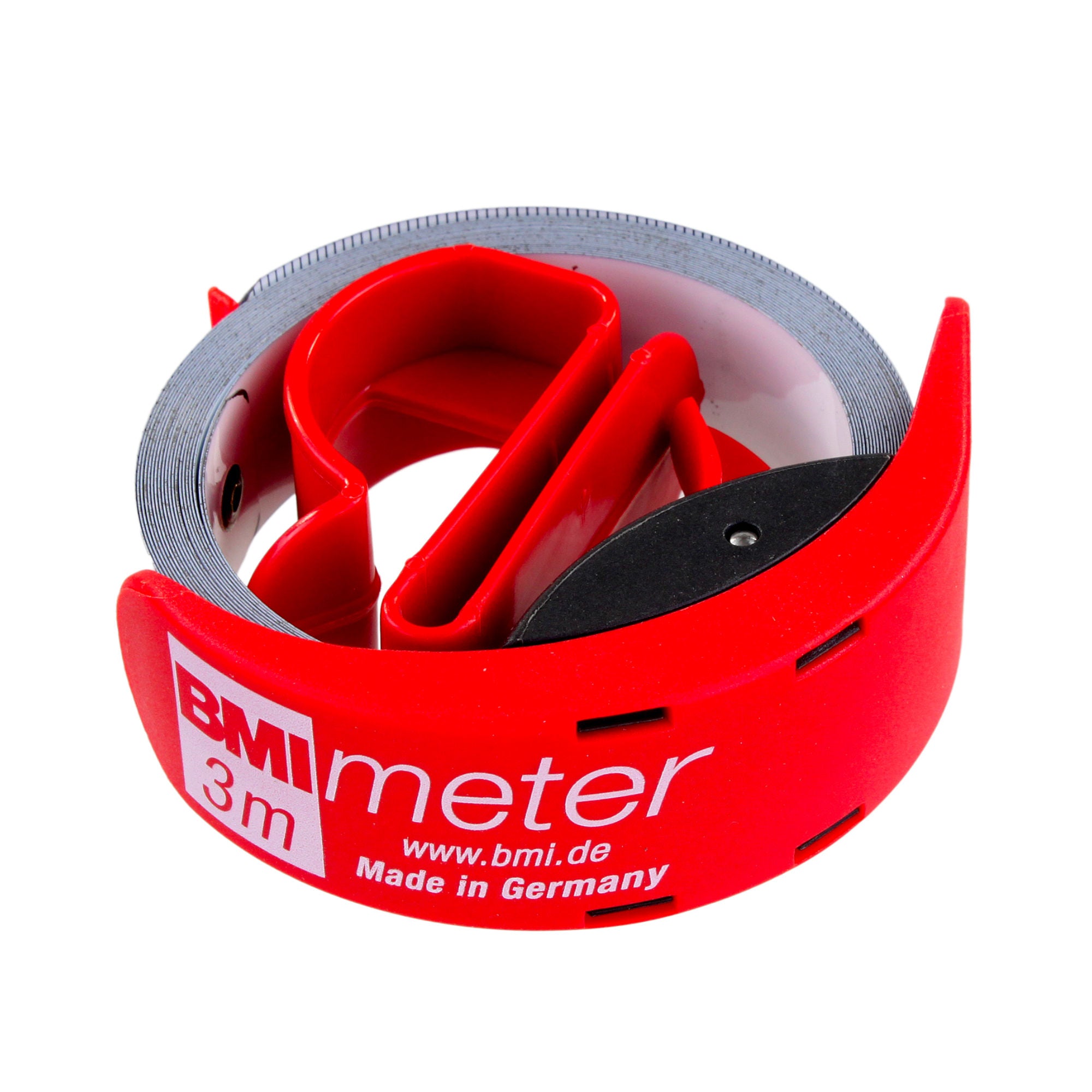 BMI 429241011 Pocket Tape Meter 2m in red, Multicoloured