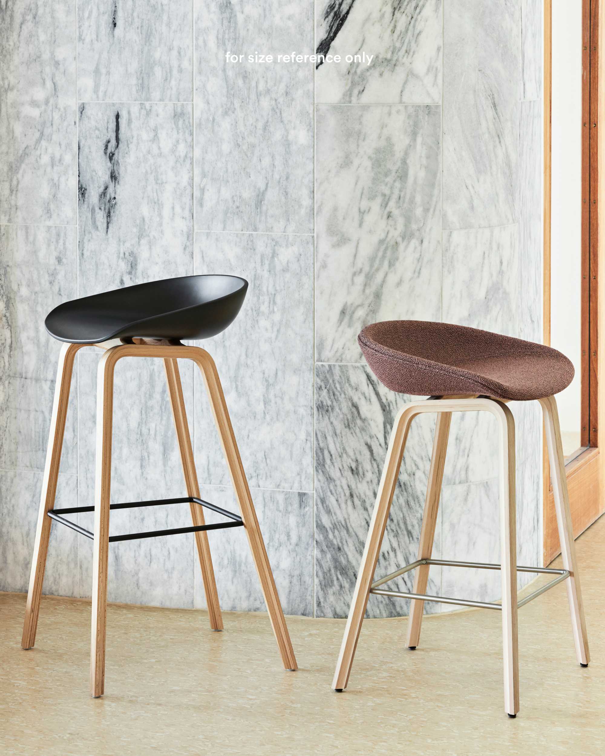 憧れ HAY ヘイ STOOL ABOUT A ヘイ ブラック STOOL h75 チェア