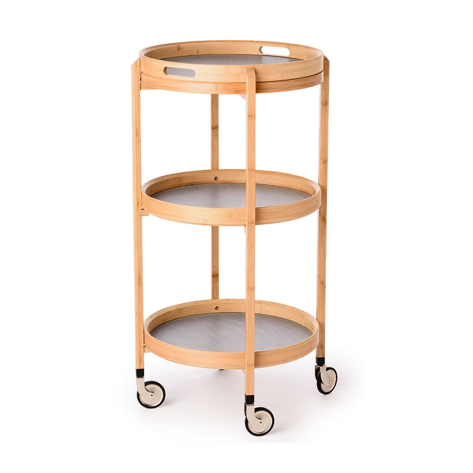 Gudee Roca cart 3-tier round, natural