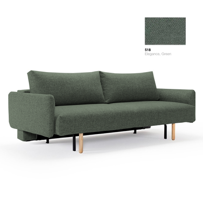 Innovation Living Frode sofabed with arms, 518 elegance green