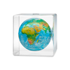 Mova Blue Relief Rotation Globe Cube 12.5cm³