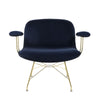 Magis Troy Lowchair with Arms , Glamour Azimut-Gold