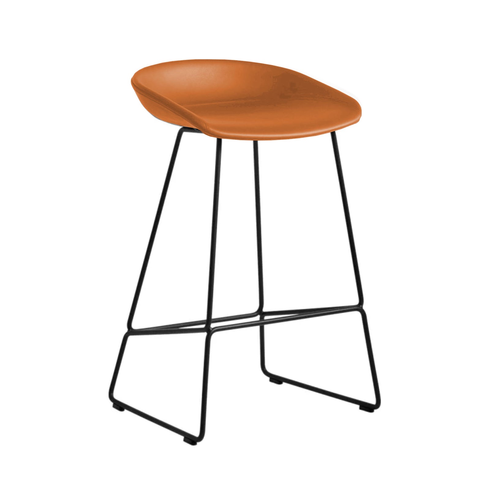 Hay AAS39 Counter Stool , Cognac/Black (65 cm)