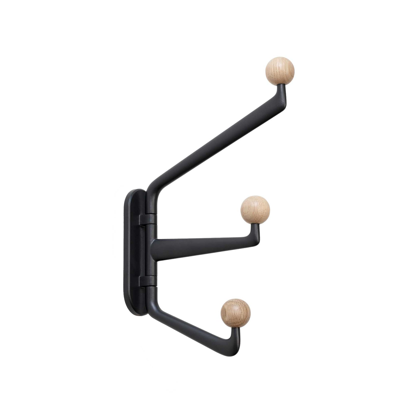 &tradition SC74 Capture wardrobe hook, graphite/oak knob