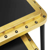 Authentic Models Ace Gold Left Side Table Medium