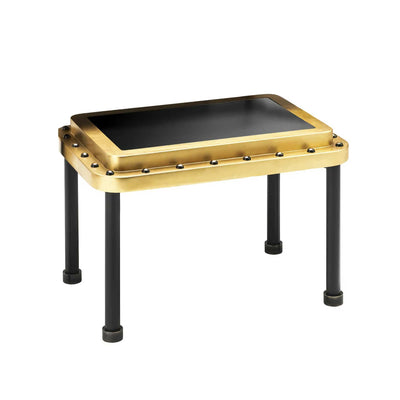 Authentic Models Ace Gold Left Side Table Small