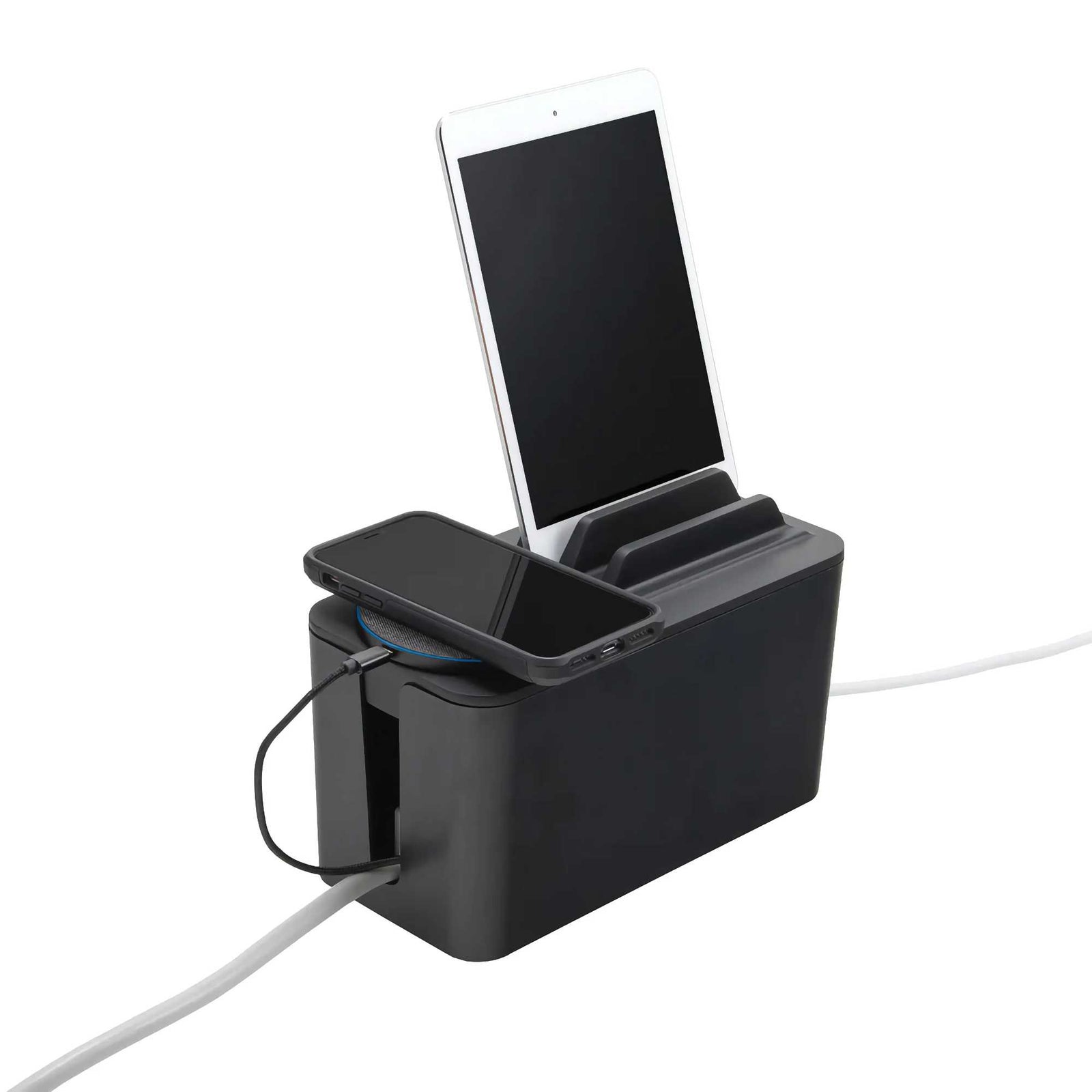 Bluelounger CableBox Mini Station Cable Organizer, Black