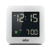Braun BC09 Digital Alarm Clock, White