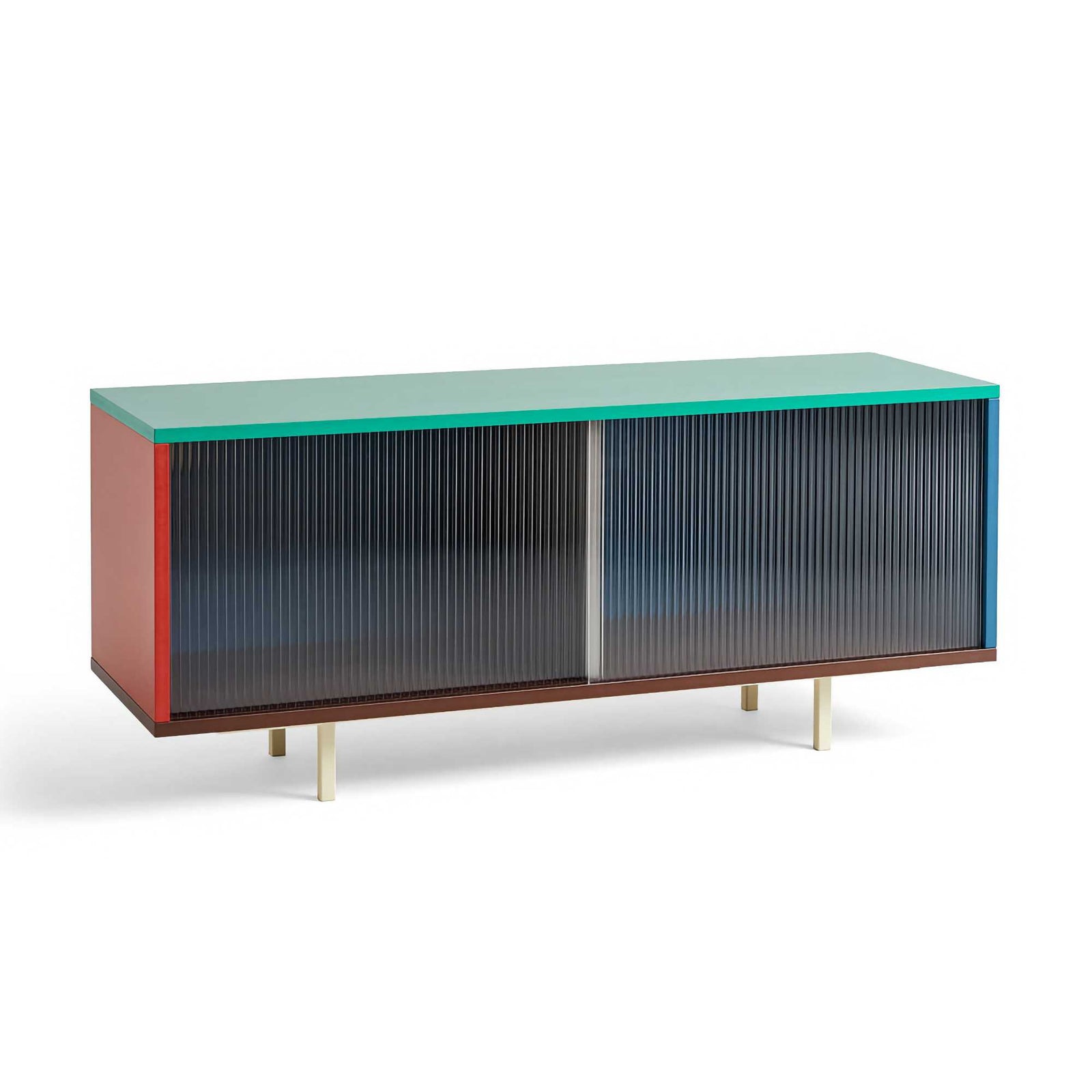 Hay Colour Cabinet Floor w. Glass Door, Multicolored (W120xD51cm)