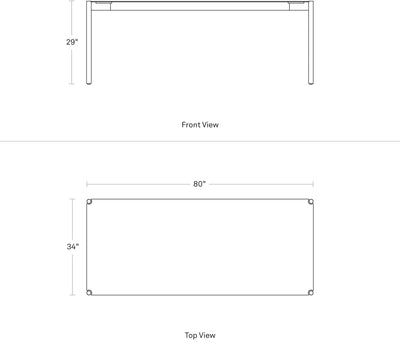 Blu Dot Comeuppance 80" Dining Table