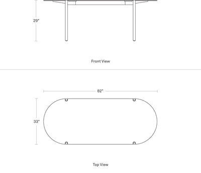 Blu Dot Comeuppance Capsule 82" Dining Table