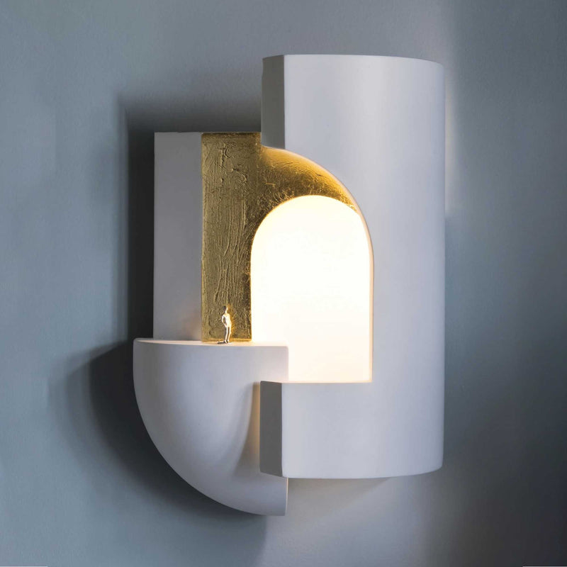 DCW editions Soul Story 2 Wall Lamp, White/Gold