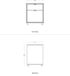Blu Dot Dang File Pedestal