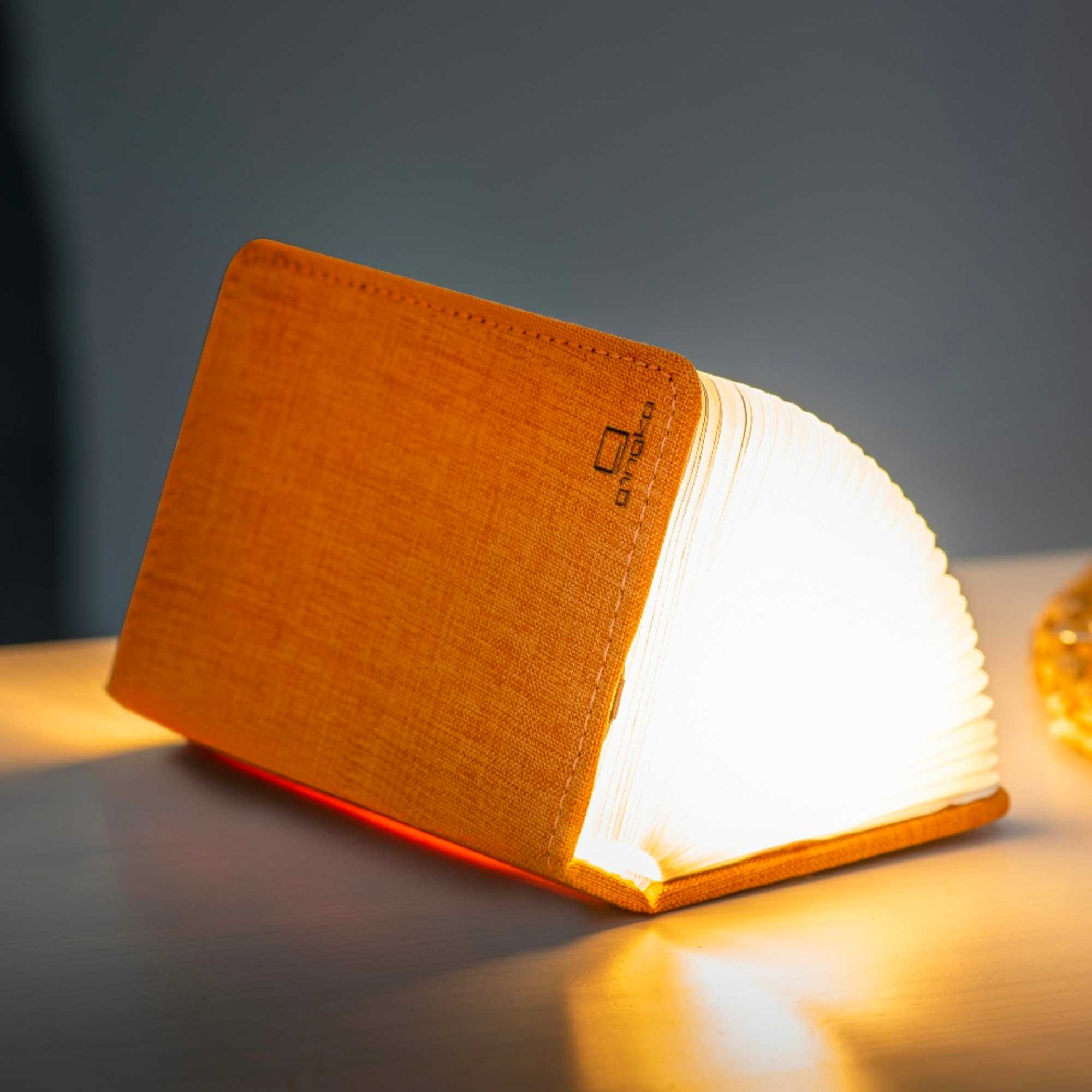 Gingko Smart Booklight Mini , Harmony Orange Fabric