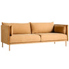 Hay Silhouette sofa 3-seater, linara 142/silk cognac/oiled oak