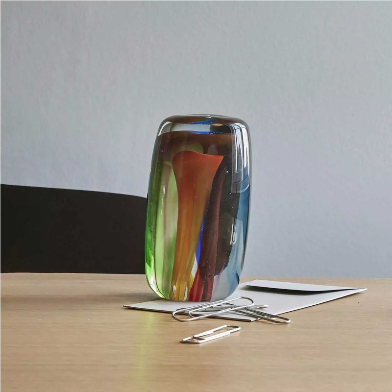Hübsch Glass Paperweight, Aurora