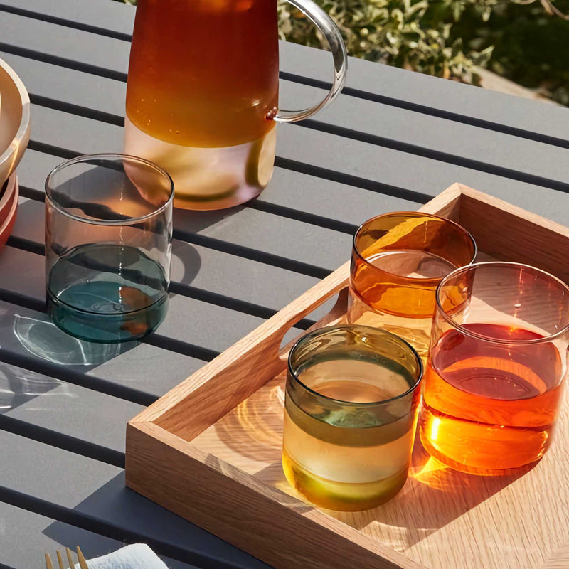 Hübsch Kiosk Drinking Glass (Set of 4)