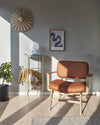 Hübsch Haze Lounge Chair, Brown