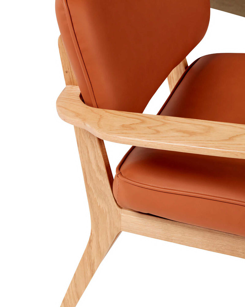 Hübsch Haze lounge chair, brown