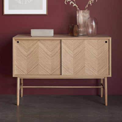 Hübsch Herringbone Dresser Sliding Doors, Natural