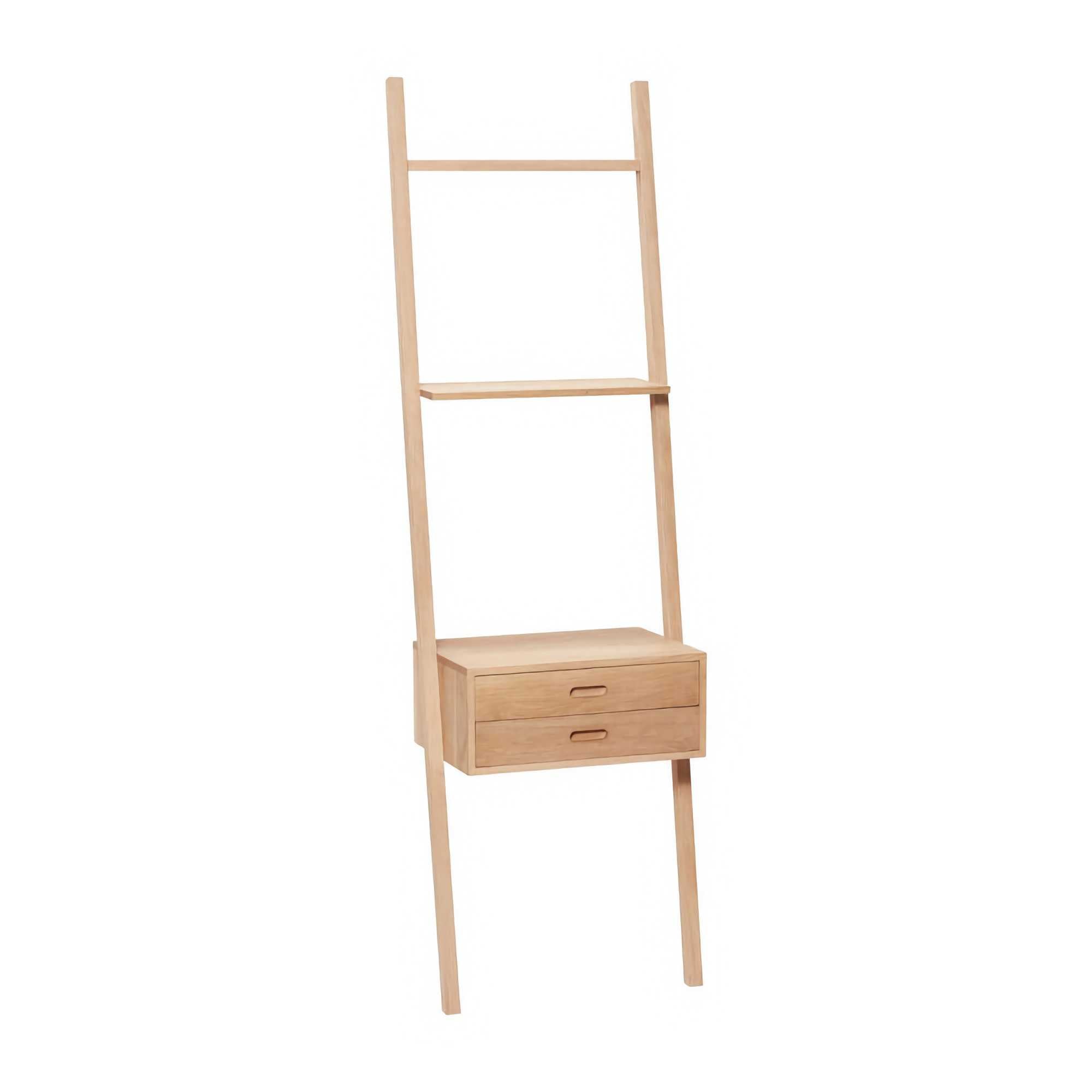Hübsch Lean Display Ladder Drawer, Natural