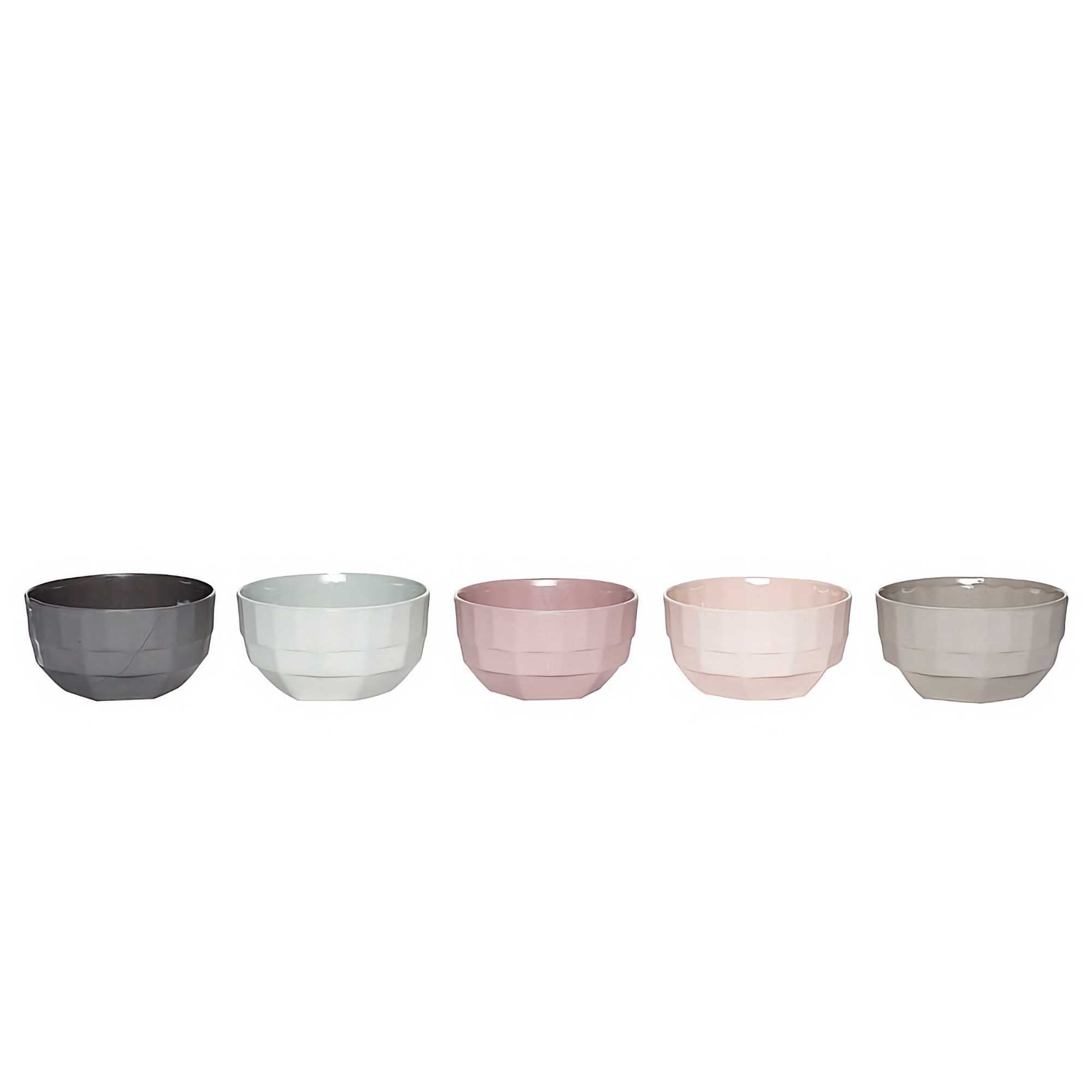 Hübsch Select Porcelain Bowls (Set of 5)