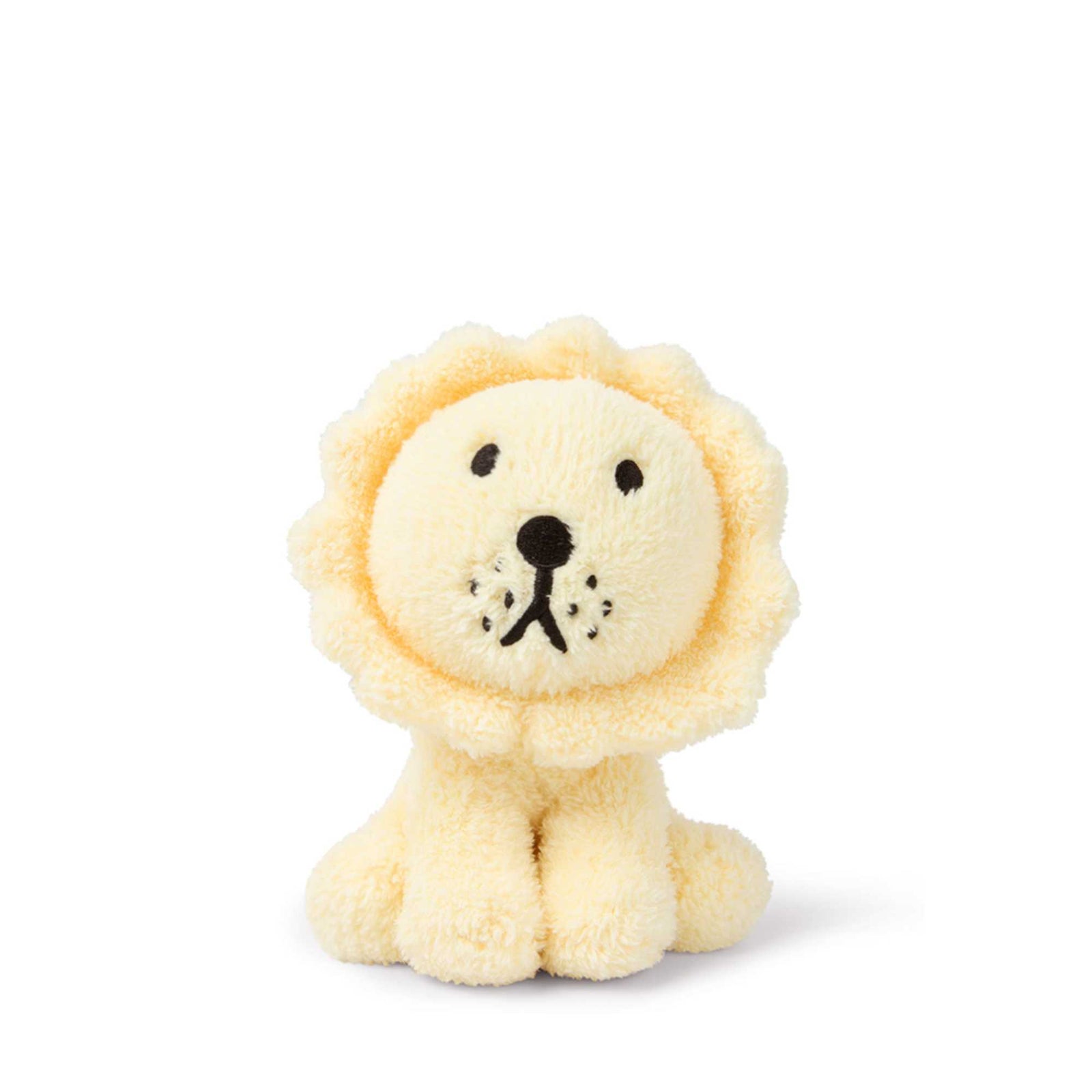 Lion Sitting soft toy 17cm, Terry light yellow