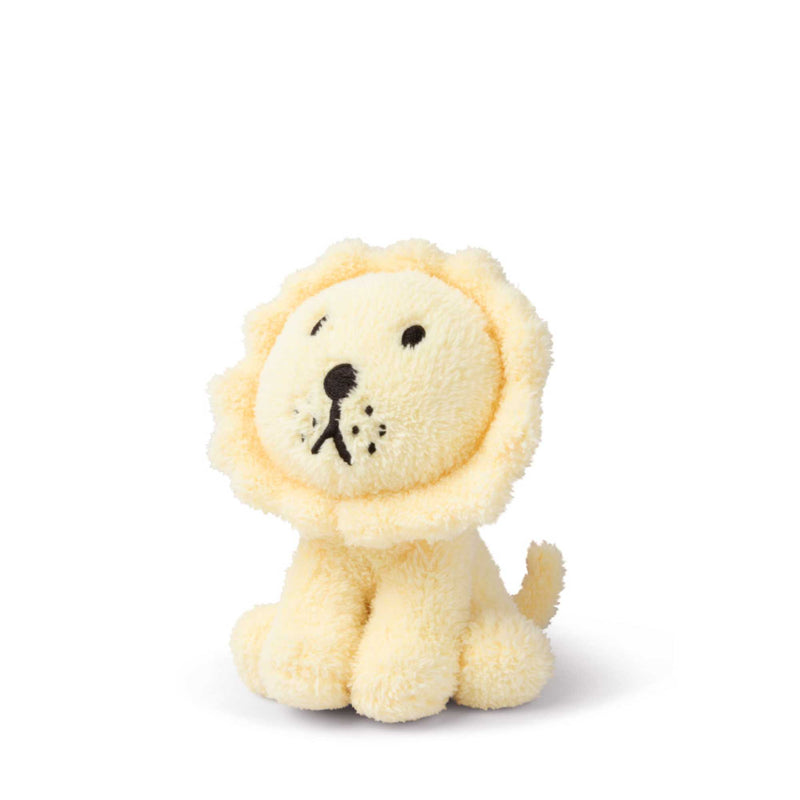 Lion Sitting Terry Soft Toy (17cm) , Light Yellow