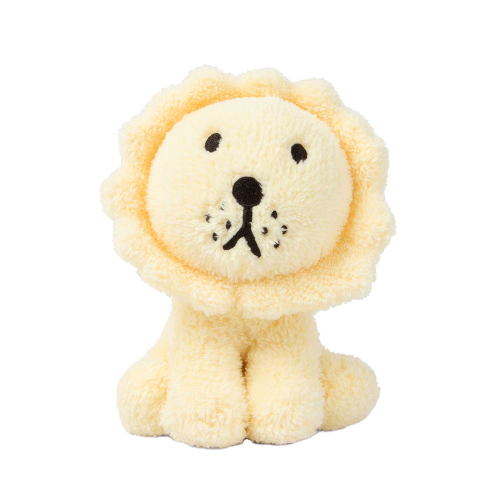 Lion Sitting soft toy 24cm, Terry light yellow
