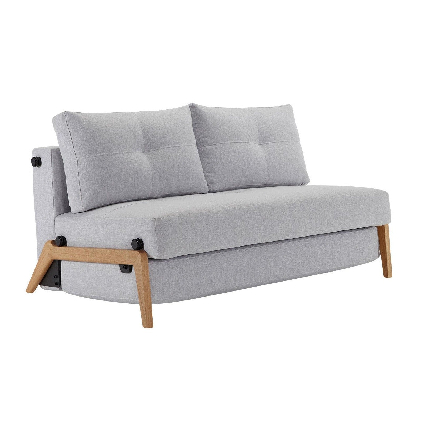 Innovation Living Cubed 140 Wood sofa bed, 572 vivus dusty grey