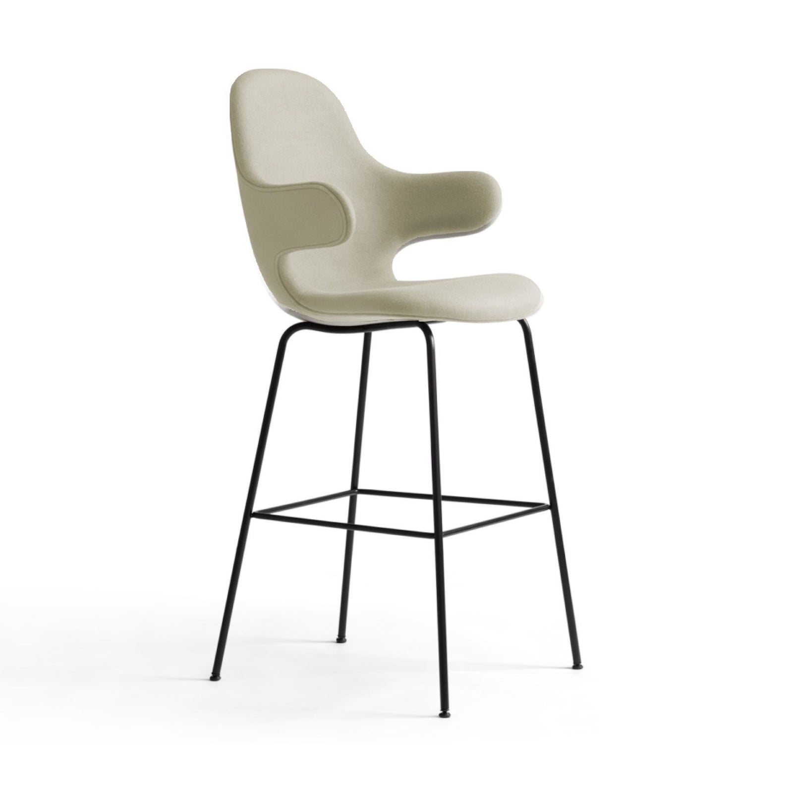 &Tradition JH17 Catch Tube Barstool , Steelcut 240/Black (75 cm)