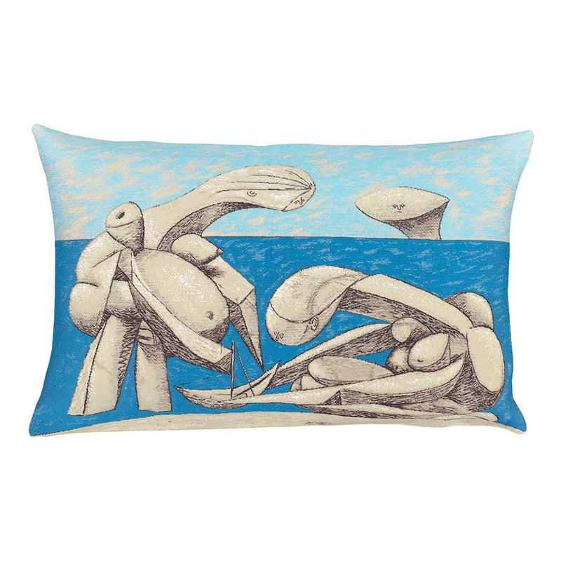 Jules Pansu Jacquard Cushion, La baignade 1937 (45x45cm)