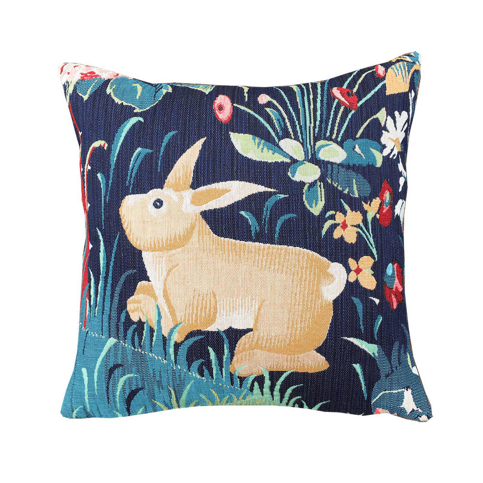 Jules Pansu Jacquard Cushion, Lapin