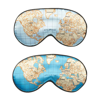 Kikkerland Maps Ultra Soft Sleep Mask
