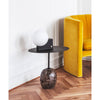&Tradition LN9 Lato Oval Side Table, Warm Black/Emparador marble (W50xD40xH45cm)