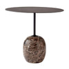 &Tradition LN9 Lato Oval Side Table, Warm Black/Emparador marble (W50xD40xH45cm)